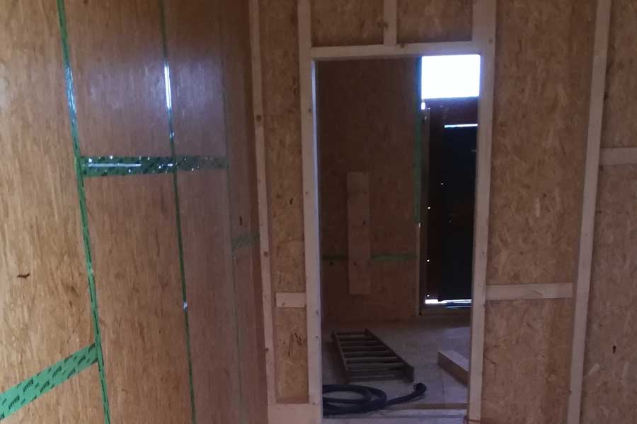 Holzständerwände und Zwischenboden